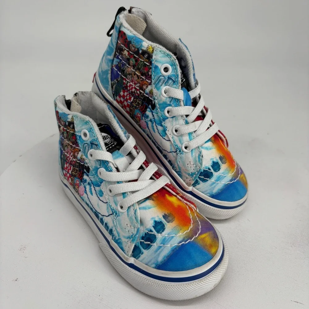 Vans x One Piece Sk8-Hi Zip Toddler 8 Anime Graphic Sneakers Manga Collector